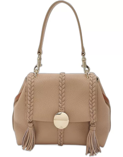 Penelope Small Top-Handle Bag in Smooth Grained Leather