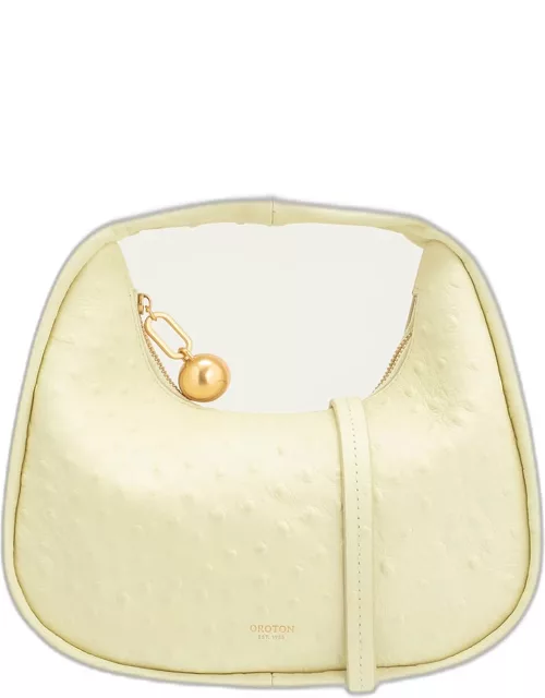 Clara Small Textured Top-Handle Bag