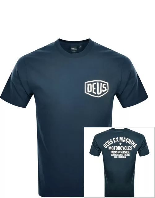 Deus Ex Machina Ibiza Address T Shirt Navy
