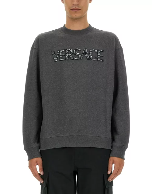 versace sweatshirt with crocodile logo