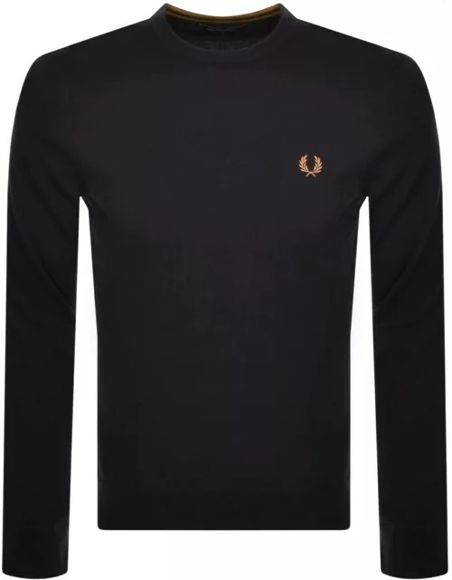 Fred Perry Crew Neck Knit Jumper Navy