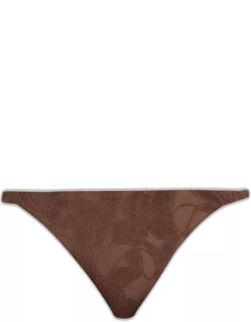 Mar Floral Terry Cloth Bikini Bottom