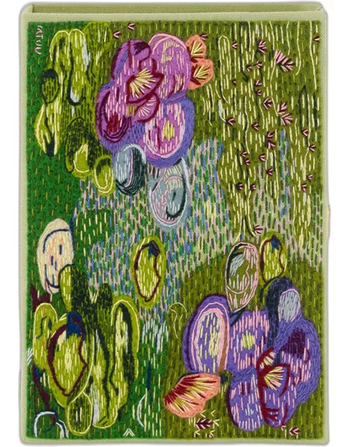 Monet Waterlilies Book Clutch Bag