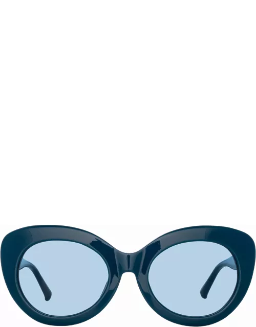 Agnes Cat Eye Sunglasses in Turquoise