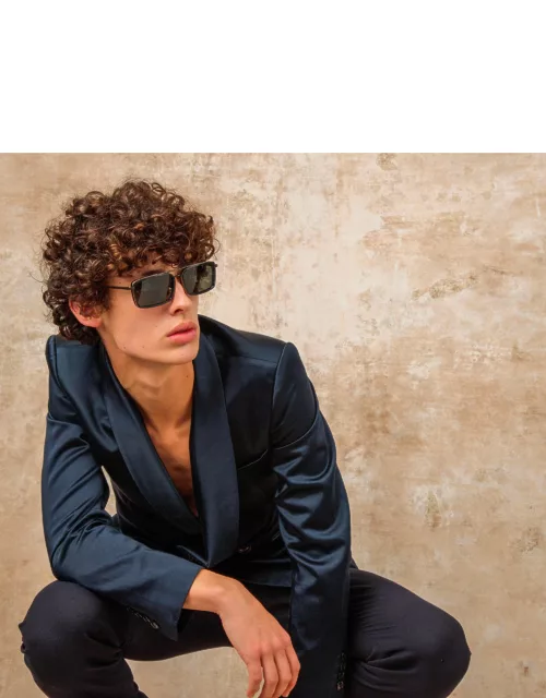 Men's Cassia Rectangular Sunglasses in Nicke