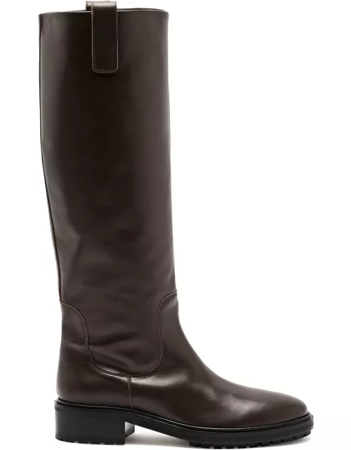 Aeyde Henry Knee-high Leather Boots - Brown - 37 (IT37 / UK4)