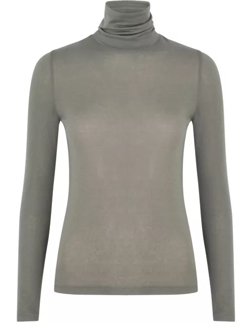 Agolde Pascale Stretch-jersey top - Grey - L (UK14 / L)