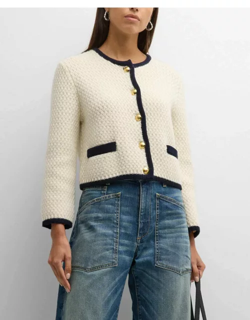 Perah Contrast-Trimmed Wool Jacket