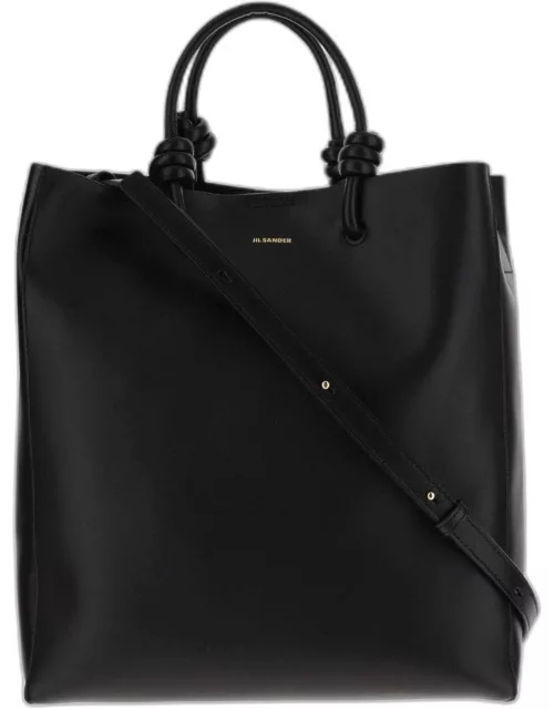 Jil Sander Leather Tote Bag With Logo
