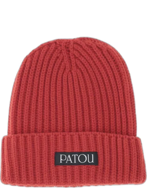 Patou Cashmere And Wool Beanie With Logo