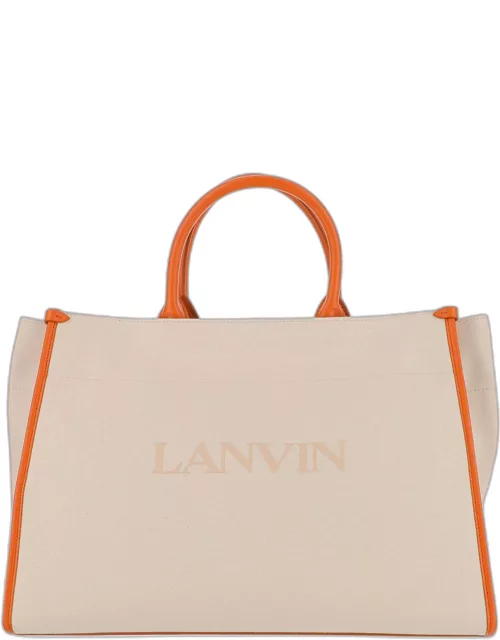 Lanvin Logo Canvas Tote Bag