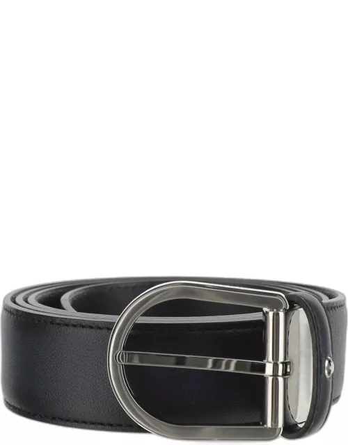 Montblanc Leather Belt With Emble
