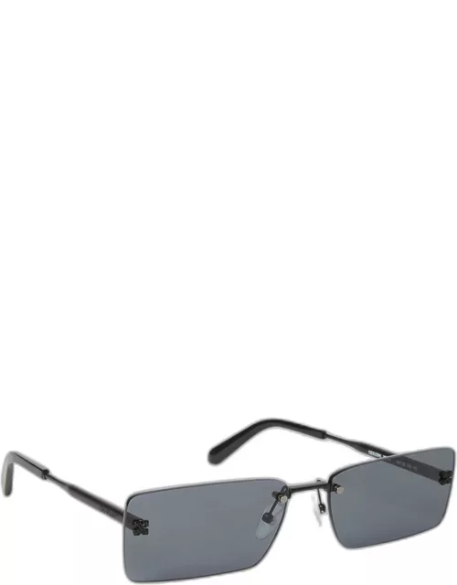 Men's Riccione Metal Rectangle Sunglasse