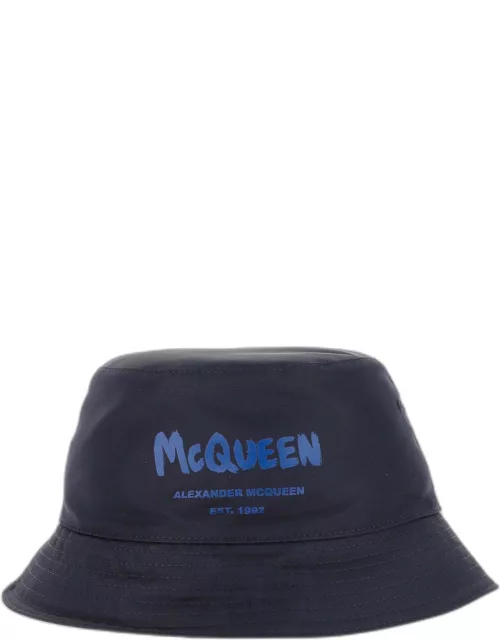 Alexander McQueen Graffiti Print Bucket Hat