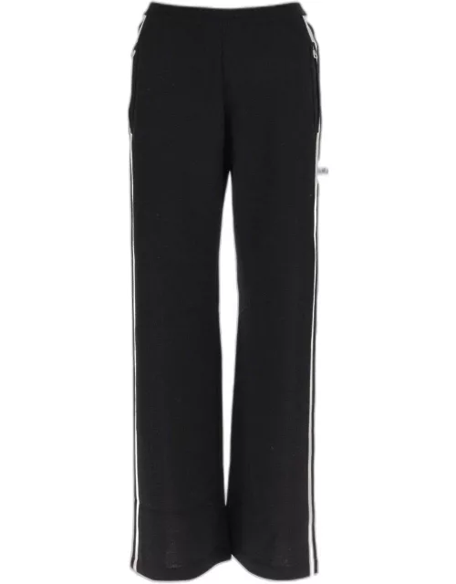 Palm Angels Wool Sport Pants With Logo