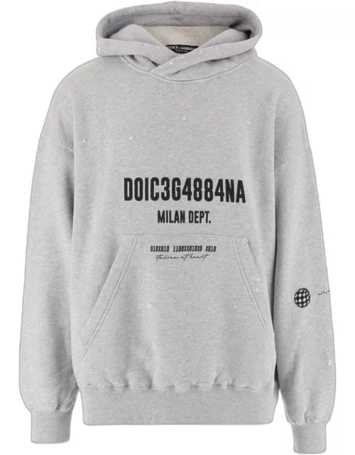 Dolce & Gabbana Printed Cotton Hoodie