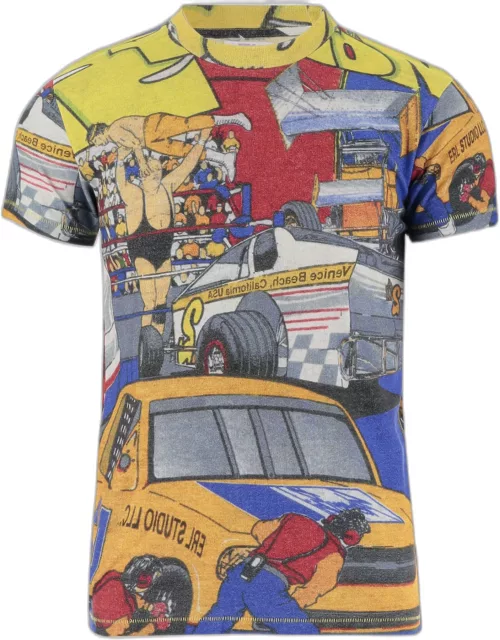 ERL Cotton T-shirt With Cartoon Print