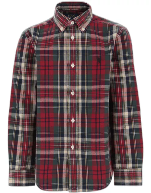 Polo Ralph Lauren Cotton Shirt With Check Pattern
