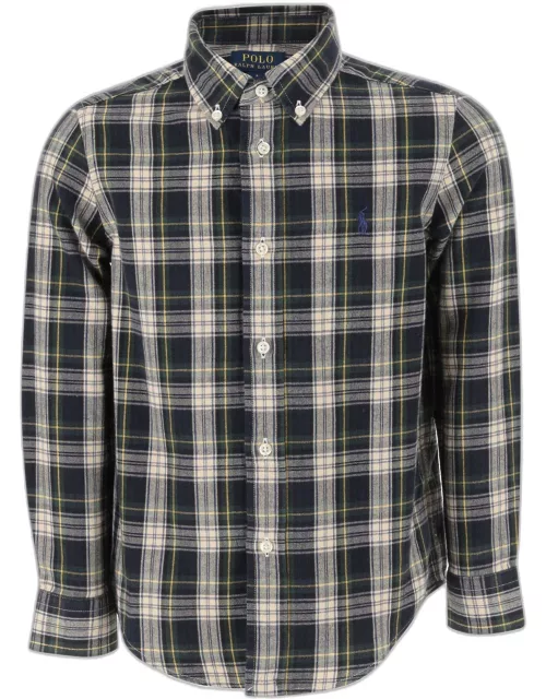 Polo Ralph Lauren Cotton Shirt With Check Pattern