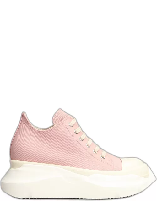 DRKSHDW Abstract Low Sneakers In Rose-pink Deni