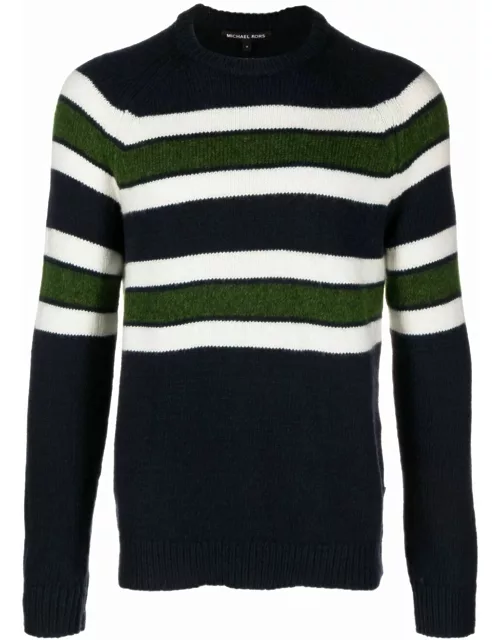 Michael Kors Brushed Stripe Crew Neck Sweater