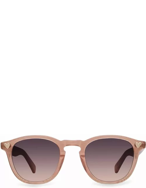 Garrett Leight Glco X Andre Saraiva Sun Pink Stripes/new Gradient Sunglasse