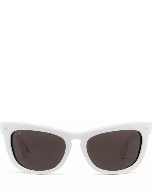 Marni Eyewear Isamu Solid White Sunglasse