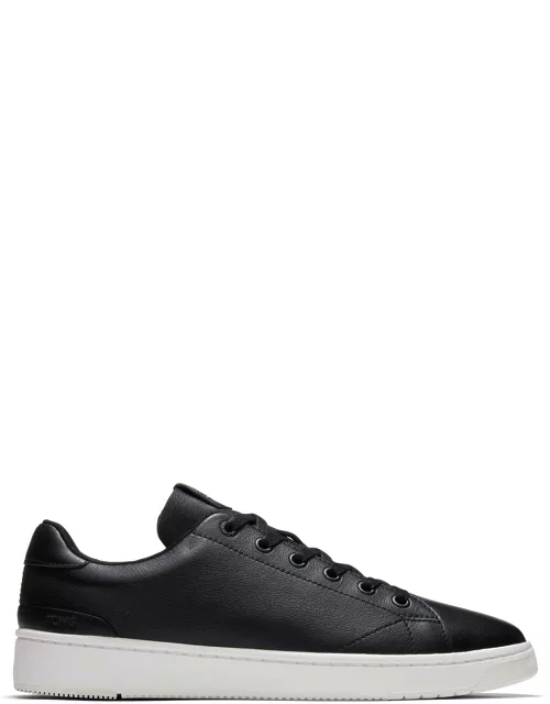 TOMS Men's Black TRVL LITE Leather Sneaker