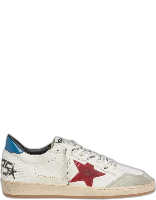 Men's Ball-Star Leather Low-Top Sneaker