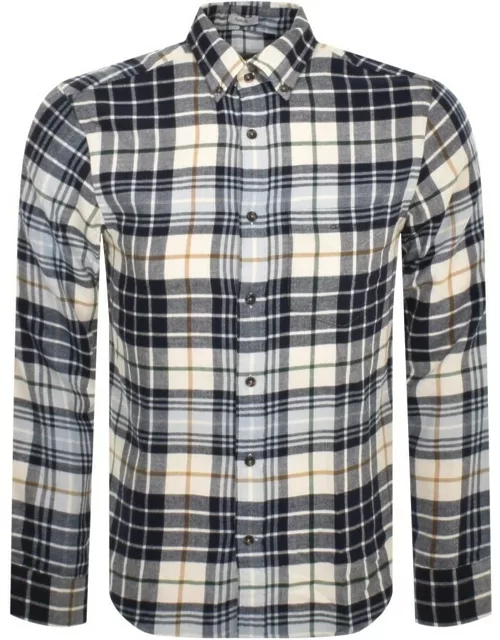Gant Check Flannel Check Long Sleeved Shirt Crea