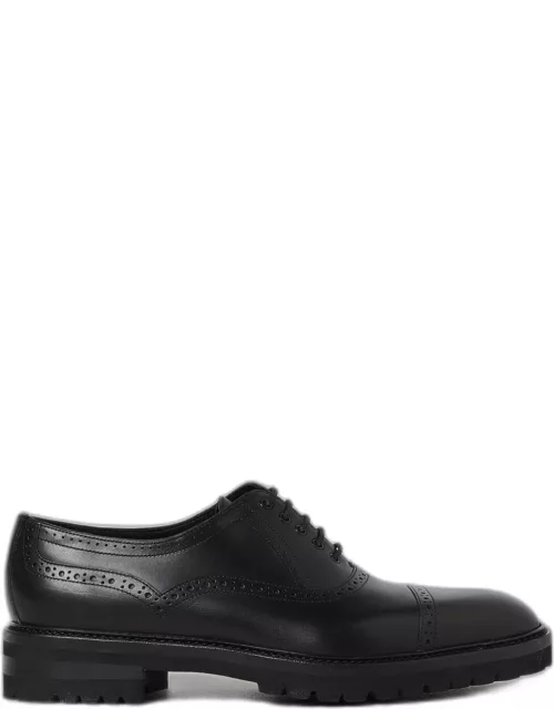 Manolo Blahnik Norton Oxford in leather with brogue pattern