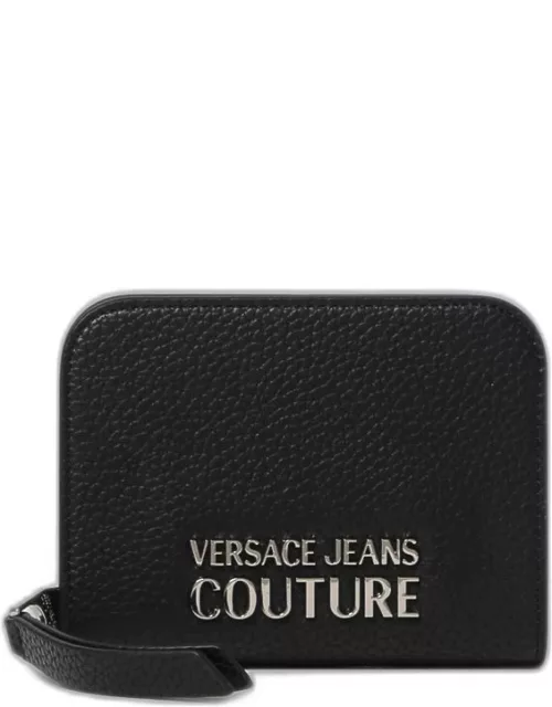 Versace Jeans Couture wallet in grained synthetic leather with logo
