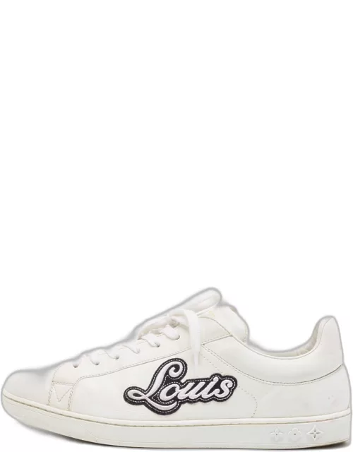 Louis Vuitton White Leather Rivoli Sneaker