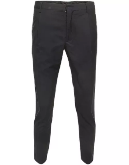 Valentino Navy Blue Wool Tailored Trousers
