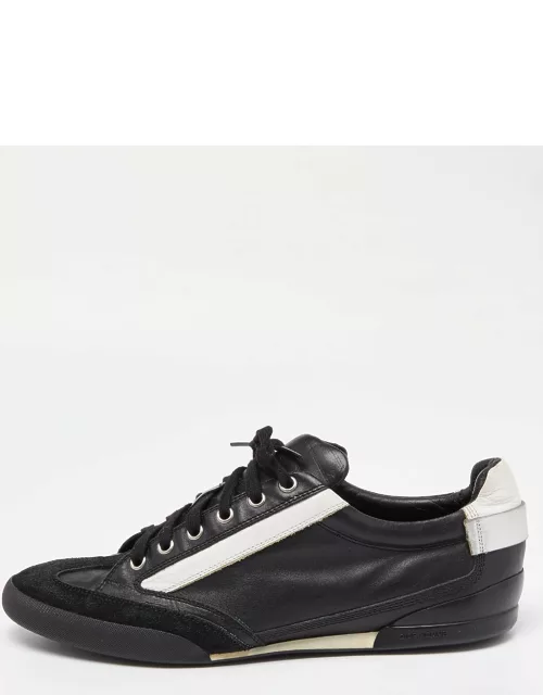 Dior Black/White Leather and Suede homme Sneaker