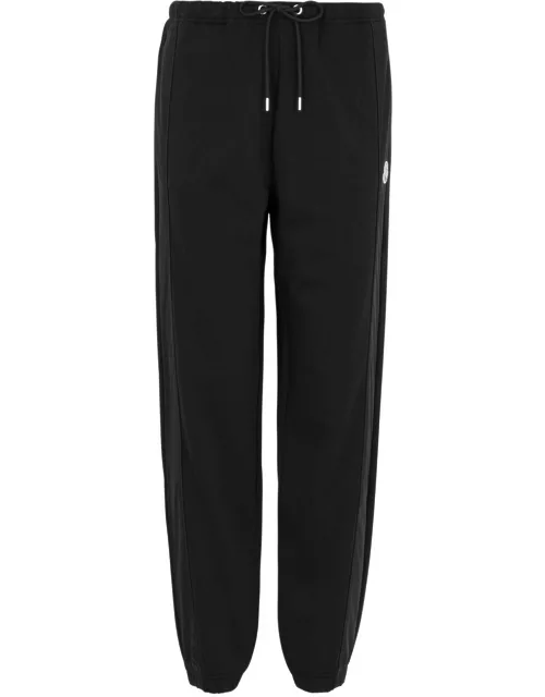 Moncler Panelled Cotton-blend Sweatpants - Black - L (UK14 / L)