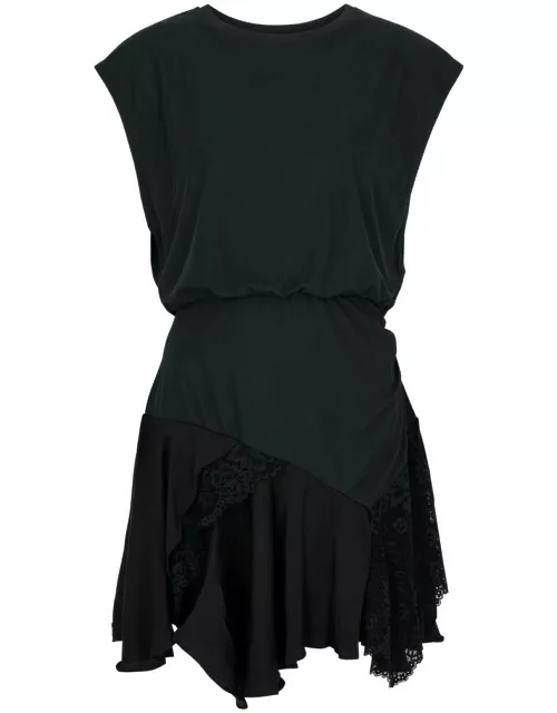 Free People Jazzy Jersey Mini Dress - Black - M (UK 12-14 / M)