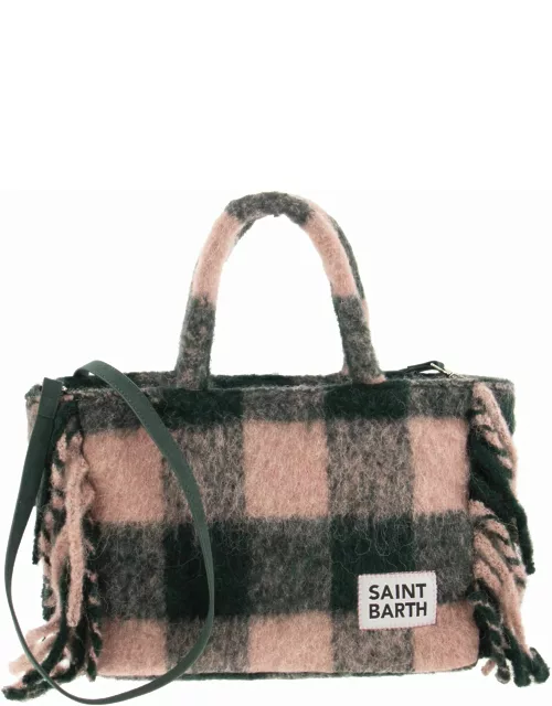 MC2 Saint Barth Tartan Bag With Fringe
