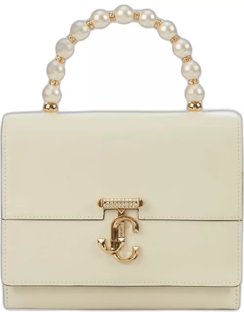 Avenue Small Pearly Leather Top-Handle Bag