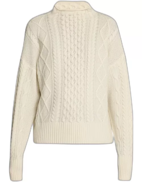 The Cable Lucca Wool and Cashmere Sweater