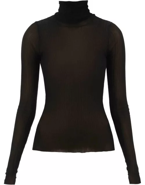 GIVENCHY Turtleneck sweater in transparent knit
