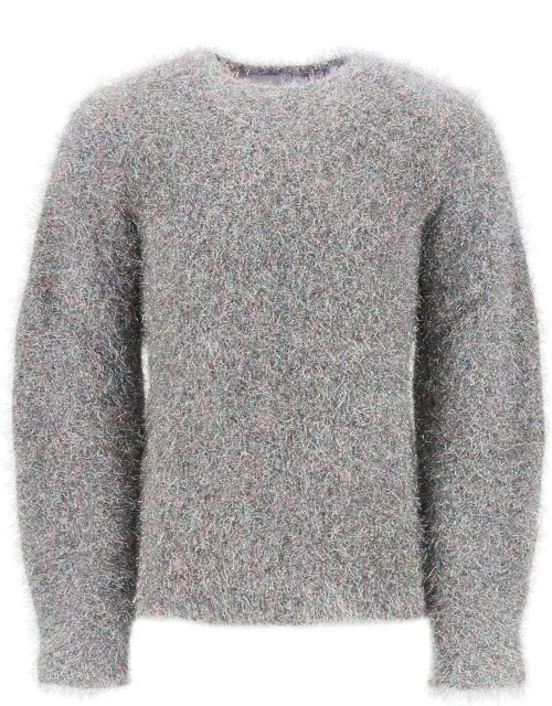 JIL SANDER lurex and mohair sweater