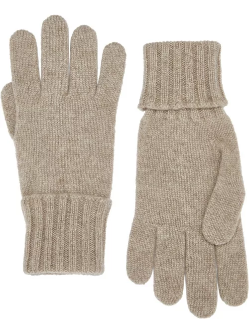 Inverni Cashmere Gloves - Taupe - One