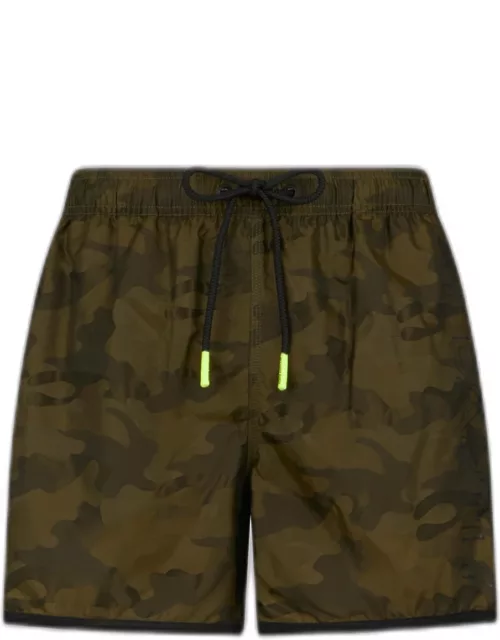 MC2 Saint Barth Man Swimshorts With Side Logo And Contrast