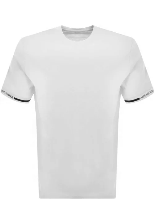 Armani Exchange Short Sleeve Tipped T Shirt White