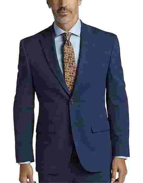 Pronto Uomo Men's Modern Fit Suit Separates Jacket Blue Check