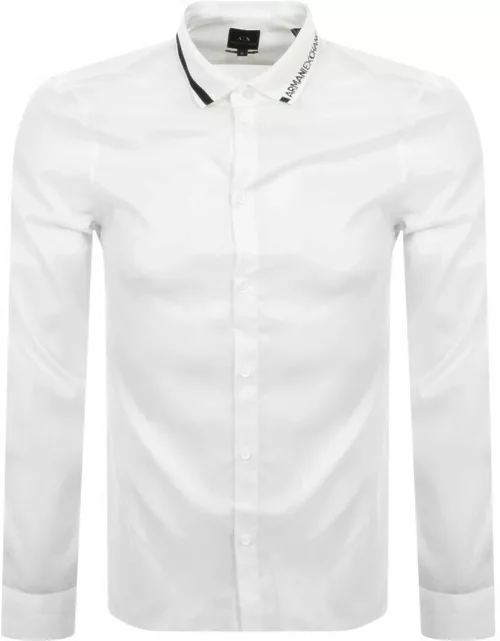 Armani Exchange Long Sleeved Shirt White