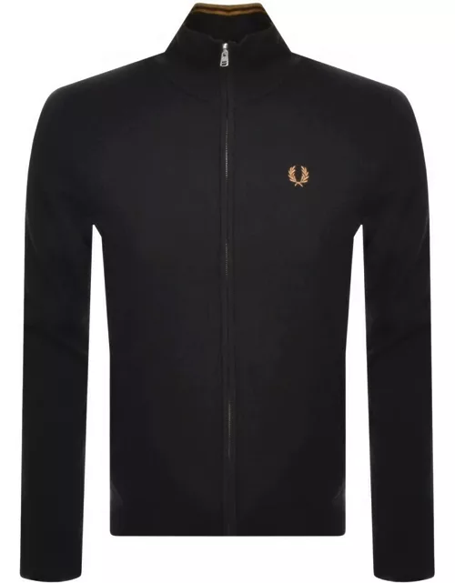 Fred Perry Classic Knit Full Zip Cardigan Black