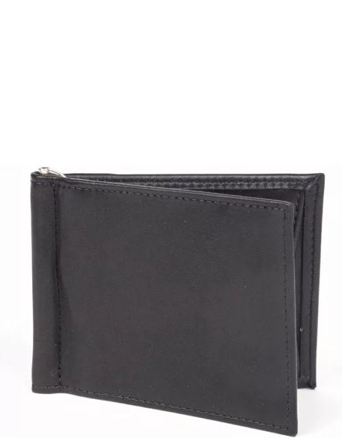 Dents Handmade Heritage Soft Lambskin Leather Wallet With Money Clip In Black