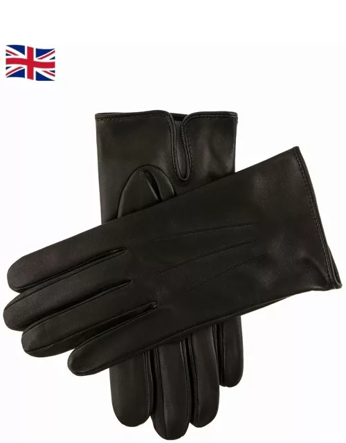 Dents Men's Silk Lined Leather Gloves In Black (Grey)